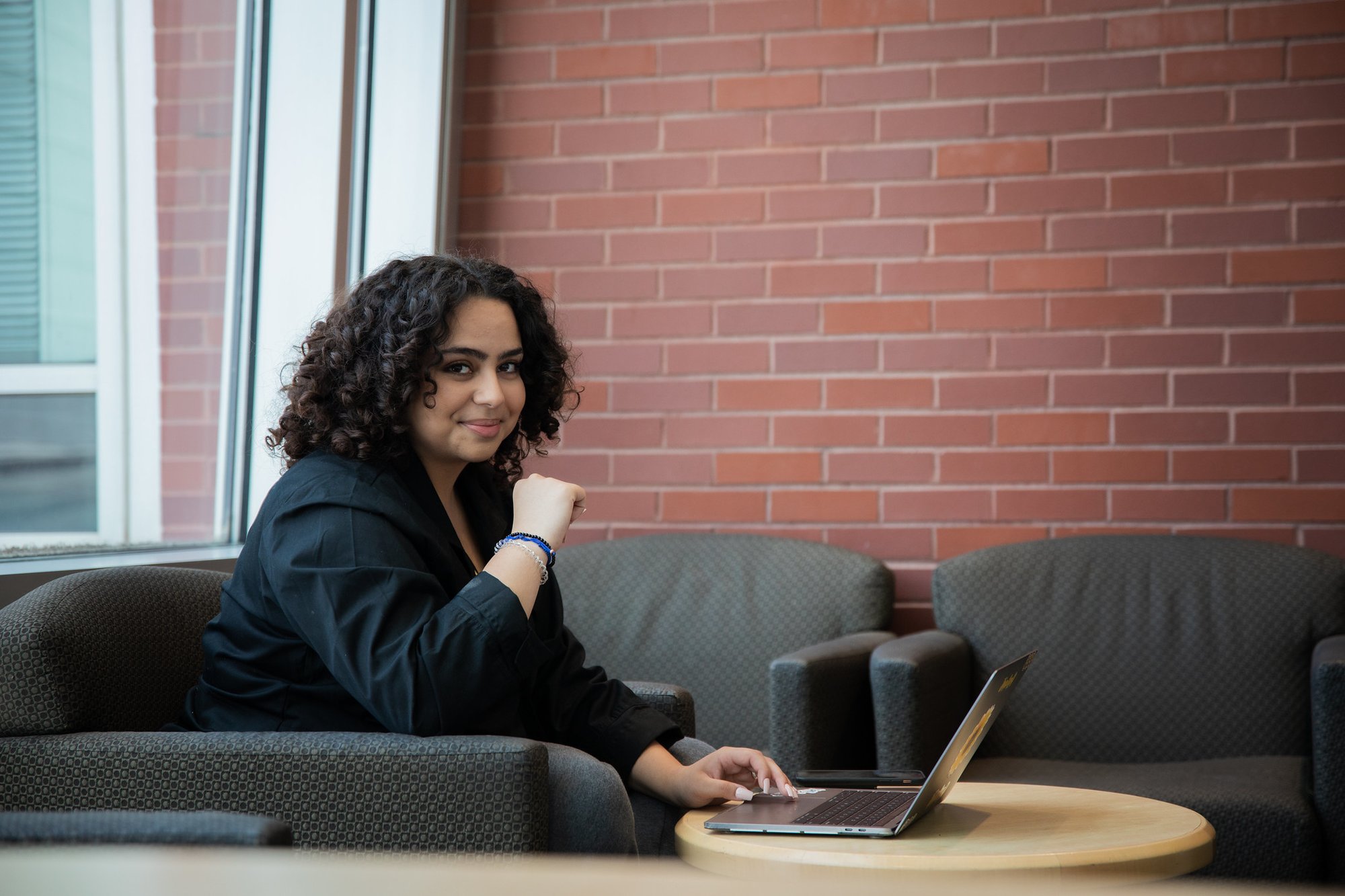 Online MBA Student with Laptop
